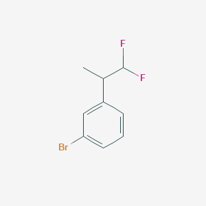 molecular formula C9H9BrF2 B2561473 1-溴-3-(1,1-二氟丙烷-2-基)苯 CAS No. 1955494-10-6