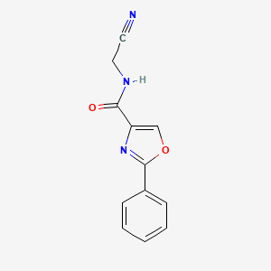 B2561537 N-(Cyanomethyl)-2-phenyl-1,3-oxazole-4-carboxamide CAS No. 2305267-27-8