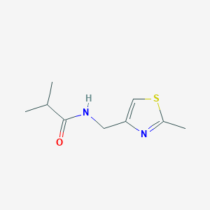 molecular formula C9H14N2OS B256154 2-methyl-N-[(2-methyl-1,3-thiazol-4-yl)methyl]propanamide 