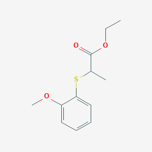 Ethyl 2-(2-methoxyphenyl)sulfanylpropanoate