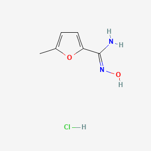 B2561563 N'-Hydroxy-5-methylfuran-2-carboximidamide hydrochloride CAS No. 1390739-62-4
