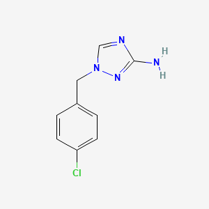 molecular formula C9H9ClN4 B2561570 1-(4-chlorobenzyl)-1H-1,2,4-triazol-3-amine CAS No. 147159-33-9