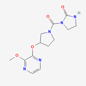 1-(3-((3-Methoxypyrazin-2-yl)oxy)pyrrolidine-1-carbonyl)imidazolidin-2-one