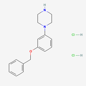 molecular formula C17H22Cl2N2O B2561582 1-[3-(Benzyloxy)phenyl]piperazine dihydrochloride CAS No. 906744-84-1