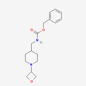 molecular formula C17H24N2O3 B2561583 (1-Oxetan-3-yl-piperidin-4-ylmethyl)carbamic acid benzyl ester CAS No. 1349717-71-0
