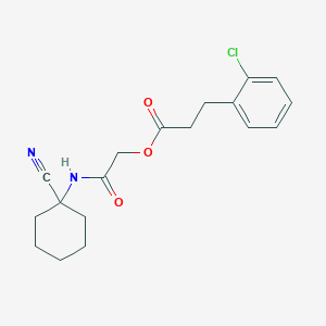 [(1-Cyanocyclohexyl)carbamoyl]methyl 3-(2-chlorophenyl)propanoate