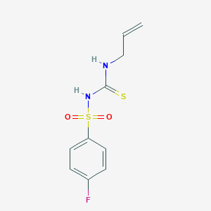 molecular formula C10H11FN2O2S2 B2561600 1-(4-Fluorophenyl)sulfonyl-3-prop-2-enylthiourea CAS No. 783-85-7