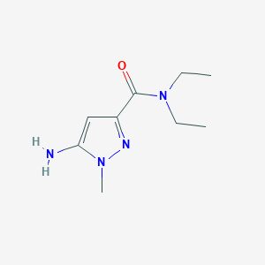 B2561627 5-Amino-N,N-diethyl-1-methylpyrazole-3-carboxamide CAS No. 1267537-58-5