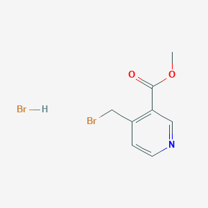 molecular formula C8H9Br2NO2 B2561635 Methyl 4-(bromomethyl)nicotinate hydrobromide CAS No. 2442597-53-5