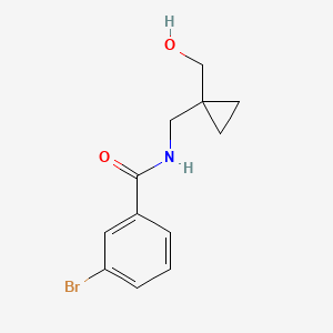 3-bromo-N-((1-(hydroxymethyl)cyclopropyl)methyl)benzamide