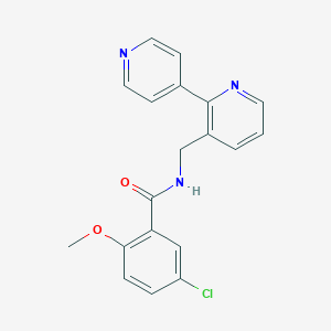 N-([2,4'-bipyridin]-3-ylmethyl)-5-chloro-2-methoxybenzamide