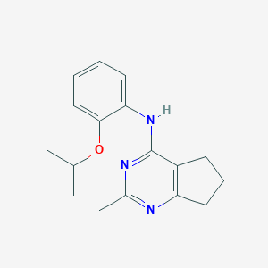 molecular formula C17H21N3O B256167 N-(2-isopropoxyphenyl)-2-methyl-6,7-dihydro-5H-cyclopenta[d]pyrimidin-4-amine 