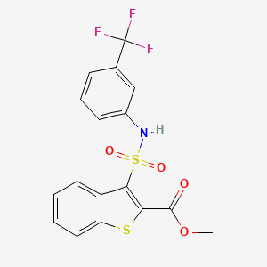 Methyl 3-({[3-(trifluoromethyl)phenyl]amino}sulfonyl)-1-benzothiophene-2-carboxylate