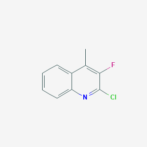 molecular formula C10H7ClFN B2561684 2-氯-3-氟-4-甲基喹啉 CAS No. 1451056-36-2