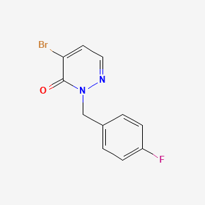 4-Bromo-2-(4-fluorobenzyl)pyridazin-3(2H)-one