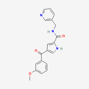 4-(3-methoxybenzoyl)-N-(3-pyridinylmethyl)-1H-pyrrole-2-carboxamide