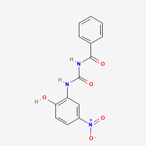 molecular formula C14H11N3O5 B2561702 1-Benzoyl-3-(2-hydroxy-5-nitrophenyl)urea CAS No. 1820639-05-1