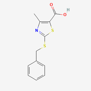 2-(Benzylsulfanyl)-4-methyl-1,3-thiazole-5-carboxylic acid