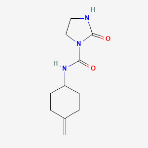 molecular formula C11H17N3O2 B2561743 N-(4-亚甲基环己基)-2-氧代咪唑烷-1-甲酰胺 CAS No. 2097903-54-1