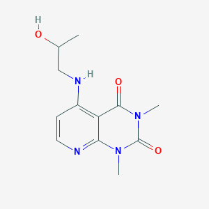 5-((2-hydroxypropyl)amino)-1,3-dimethylpyrido[2,3-d]pyrimidine-2,4(1H,3H)-dione