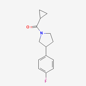 1-Cyclopropanecarbonyl-3-(4-fluorophenyl)pyrrolidine