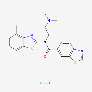 N-(2-(dimethylamino)ethyl)-N-(4-methylbenzo[d]thiazol-2-yl)benzo[d]thiazole-6-carboxamide hydrochloride