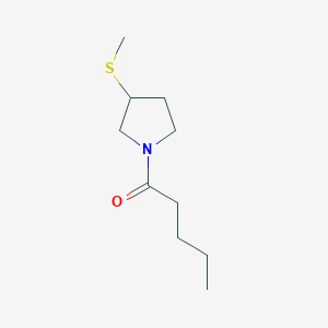 molecular formula C10H19NOS B2561775 1-(3-(メチルチオ)ピロリジン-1-イル)ペンタン-1-オン CAS No. 2034406-83-0