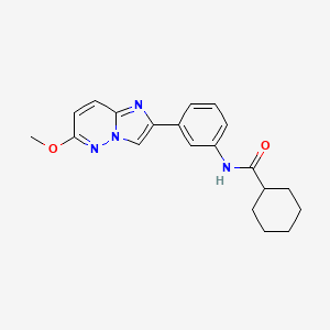 N-(3-(6-methoxyimidazo[1,2-b]pyridazin-2-yl)phenyl)cyclohexanecarboxamide