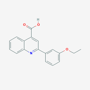 molecular formula C18H15NO3 B2561807 2-(3-Ethoxyphenyl)quinoline-4-carboxylic acid CAS No. 350989-62-7