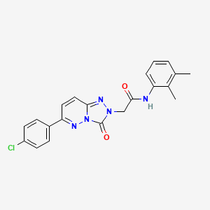 molecular formula C21H18ClN5O2 B2561808 2-(6-(4-chlorophenyl)-3-oxo-[1,2,4]triazolo[4,3-b]pyridazin-2(3H)-yl)-N-(2,3-dimethylphenyl)acetamide CAS No. 1251582-32-7