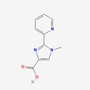 molecular formula C10H9N3O2 B2561811 1-methyl-2-(pyridin-2-yl)-1H-imidazole-4-carboxylic acid CAS No. 1782279-02-0