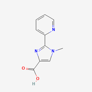 molecular formula C10H9N3O2 B2561811 1-Methyl-2-(Pyridin-2-yl)-1H-imidazol-4-carbonsäure CAS No. 1782279-02-0