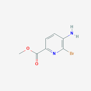 molecular formula C7H7BrN2O2 B2561813 Methyl 5-amino-6-bromopicolinate CAS No. 797060-52-7