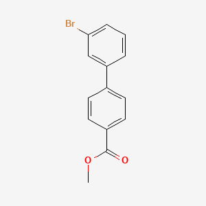 molecular formula C14H11BrO2 B2561819 4-(3-ブロモフェニル)安息香酸メチル CAS No. 89900-91-4