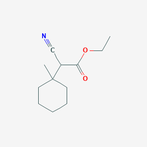 molecular formula C12H19NO2 B2561835 Ethyl 2-cyano-2-(1-methylcyclohexyl)acetate CAS No. 57093-55-7