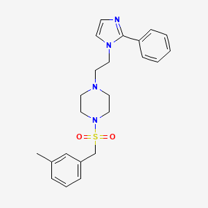 1-((3-methylbenzyl)sulfonyl)-4-(2-(2-phenyl-1H-imidazol-1-yl)ethyl)piperazine