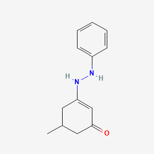 molecular formula C13H16N2O B2561846 5-Méthyl-3-(2-phénylhydrazino)-2-cyclohexén-1-one CAS No. 39554-99-9