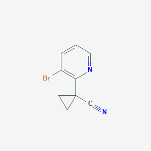 molecular formula C9H7BrN2 B2561850 1-(3-Bromopyridin-2-yl)cyclopropanecarbonitrile CAS No. 1876944-81-8