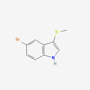 molecular formula C9H8BrNS B2561859 5-溴-3-(甲硫基)-1H-吲哚 CAS No. 153261-50-8