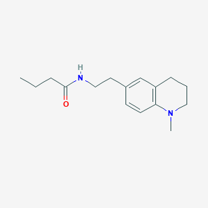 molecular formula C16H24N2O B2561865 N-(2-(1-methyl-1,2,3,4-tetrahydroquinolin-6-yl)ethyl)butyramide CAS No. 946280-68-8