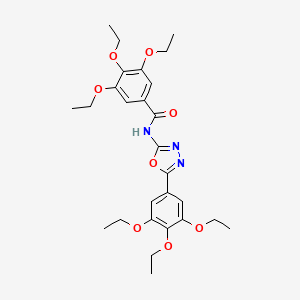 3,4,5-triethoxy-N-[5-(3,4,5-triethoxyphenyl)-1,3,4-oxadiazol-2-yl]benzamide
