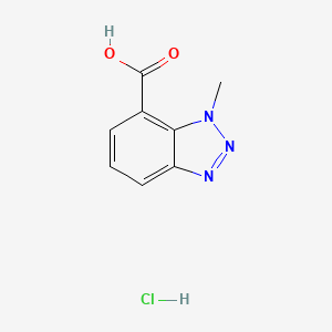 1-Methyl-1h-1,2,3-benzotriazole-7-carboxylic acid hydrochloride