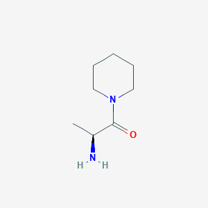 molecular formula C8H16N2O B2561927 (2S)-2-amino-1-piperidin-1-ylpropan-1-one CAS No. 255830-12-7