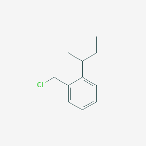 molecular formula C11H15Cl B2561932 1-Butan-2-yl-2-(chloromethyl)benzene CAS No. 2418727-06-5