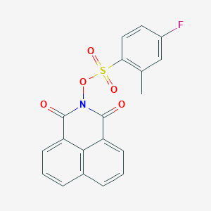 molecular formula C19H12FNO5S B2561940 1,3-dioxo-1H-benzo[de]isoquinolin-2(3H)-yl 4-fluoro-2-methylbenzenesulfonate CAS No. 865613-48-5