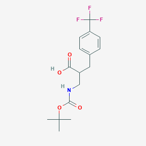 molecular formula C16H20F3NO4 B2561969 2-(4-Trifluoromethylbenzyl)-3-(Boc-amino)propionic acid CAS No. 1233506-08-5