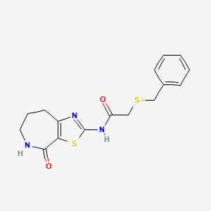 2-(benzylthio)-N-(4-oxo-5,6,7,8-tetrahydro-4H-thiazolo[5,4-c]azepin-2-yl)acetamide