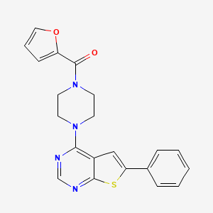 1-(Furan-2-carbonyl)-4-{6-phenylthieno[2,3-d]pyrimidin-4-yl}piperazine
