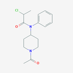 N-(1-Acetylpiperidin-4-yl)-2-chloro-N-phenylpropanamide