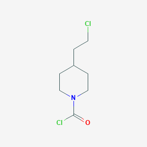 molecular formula C8H13Cl2NO B2561999 4-(2-Chloroethyl)piperidine-1-carbonyl chloride CAS No. 2551119-15-2